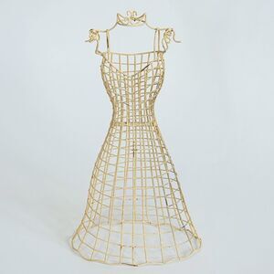 Metal Wire Dress Form Mannequin Jewelry Stand Display Necklace Earring Holder